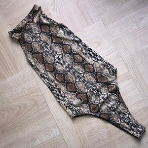 Snakeskin bodysuit